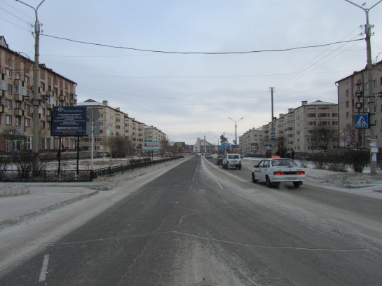 la rue principale de Severobaikalsk